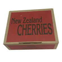 Custom Printed Corrugated Packaging Kraft Paper Box for Cherry Shipping